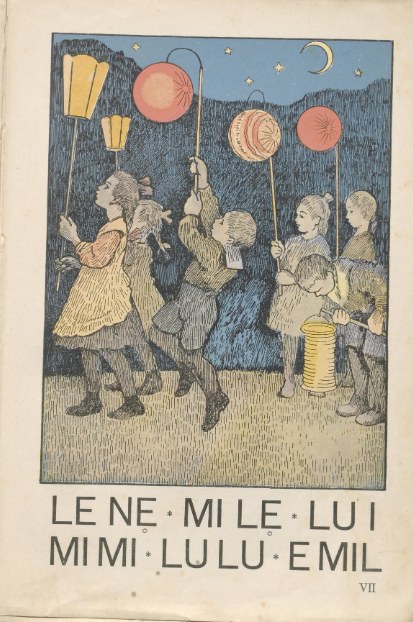 Fig. 3. Zimmermann, Hansa-Fibel (Hesse edition, 1922): the first page of full words, likewise in Steinschrift.
